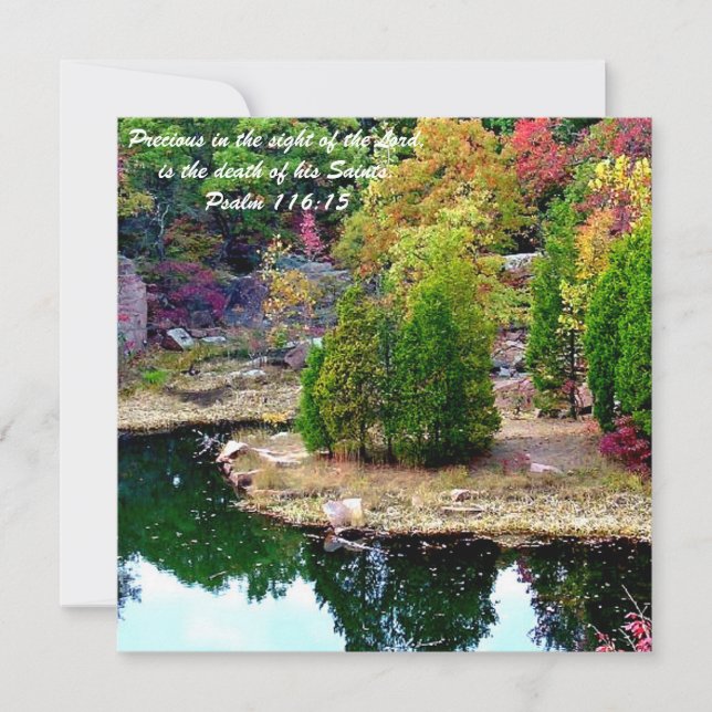 Memorial Service Announcement Invitation (Front)