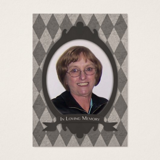 memorial service announcments (Front)