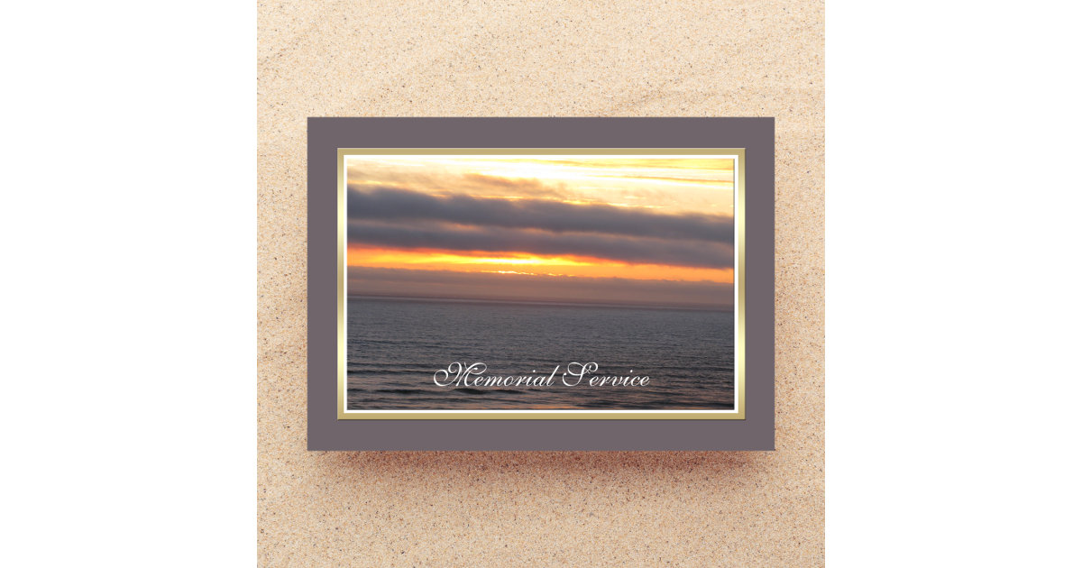 Memorial Service Invitation Announcement | Zazzle