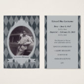 memorial service invitations (Front & Back)