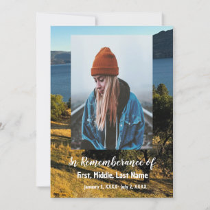 Memorial Service Invite Orchard Lake Mountains