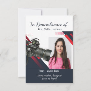 Memorial Service Invite Photographer