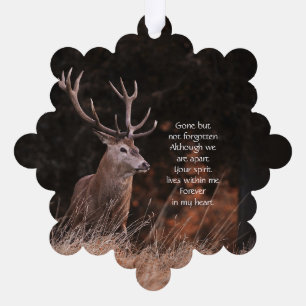 Memorial Service Invite Stag Deer Outdoorsman