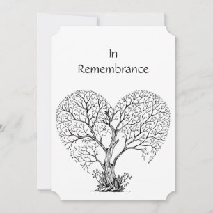 Memorial Service Invite Tree of Life