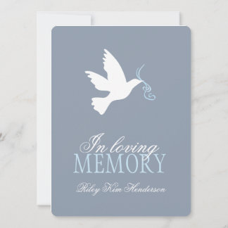 Memorial service photo funeral invitations