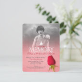 Printable Memorial Service Single Rose Poster Template