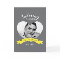 Memorial service photo yellow ribbon program