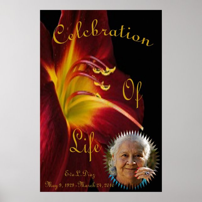 Memorial Service Print (Front)