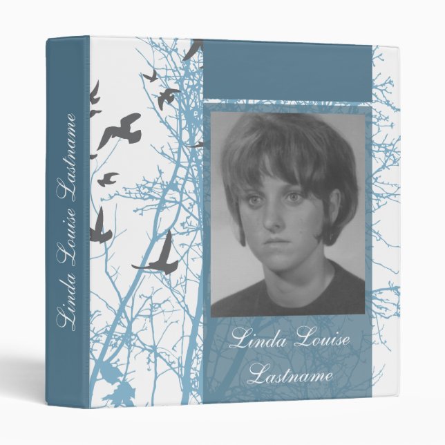 memorial silhouscreen guest book 3 ring binder (Front/Spine)