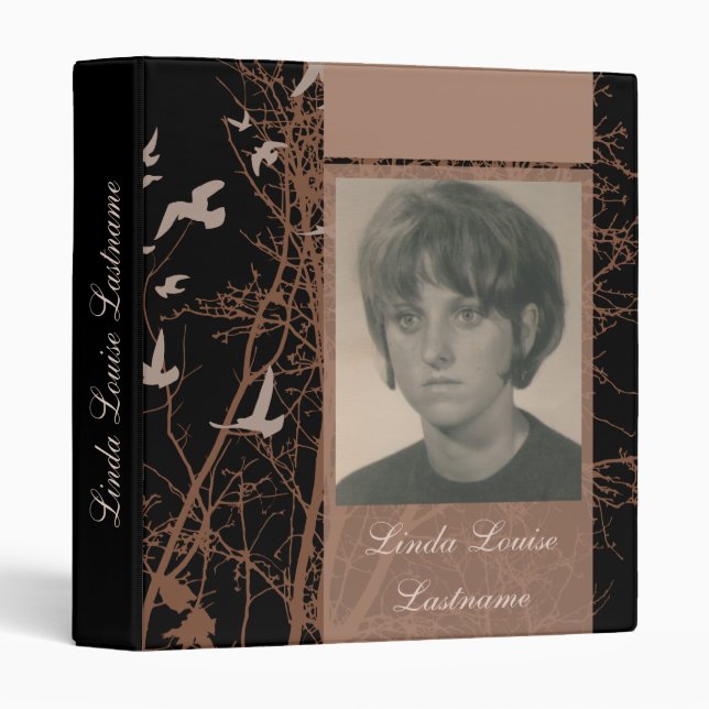 memorial silhouscreen night guest book binder (Front/Spine)