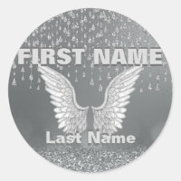 Memorial - Silver Tears Classic Round Sticker