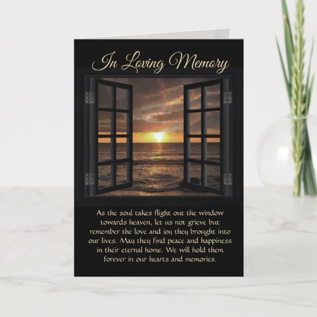 Memorial Soul Takes Flight Card (Front)