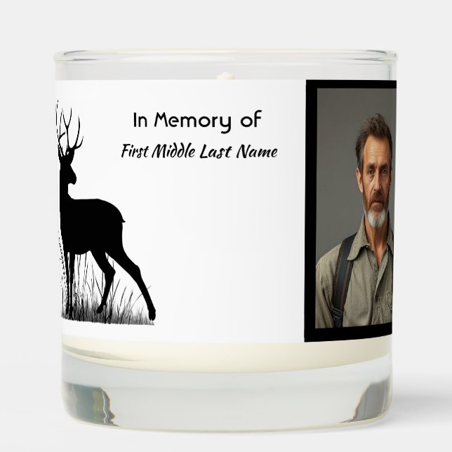  Memorial Stag Deer Outdoorsman Scented Candle (Front)