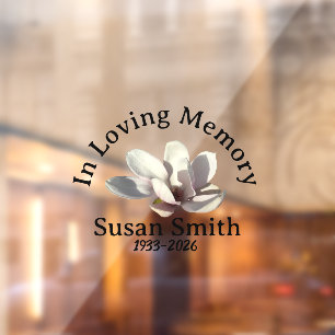 Memorial sticker for car window
