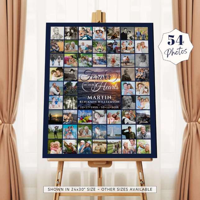 Memorial Sunset 54 Photo FOREVER IN OUR HEARTS Foam Board (Creator Uploaded)