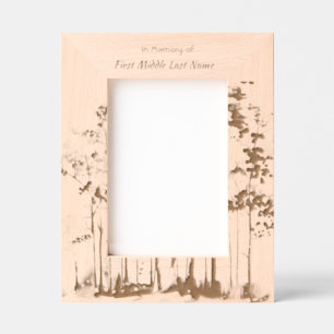 Memorial Sunshine Golden Forest Engraved Frames