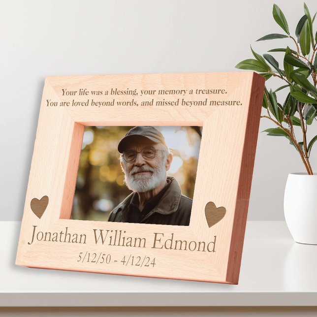 Memorial Sympathy Missed Beyond Measure  Engraved Frames (Creator Uploaded)