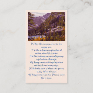 Memorial Sympathy Picture Remembrance Card