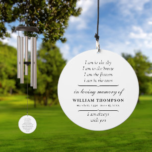 Memorial Sympathy Remembrance Grief Gift Wind Chime
