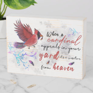 Memorial Sympathy Wooden Box Sign