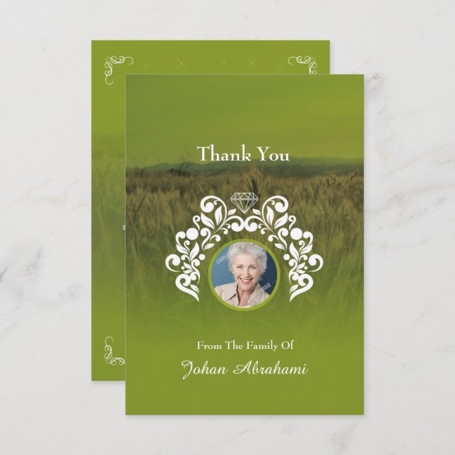 Memorial Thank You Card (Front/Back)