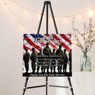 Memorial Thank you for Your Service Foam Board