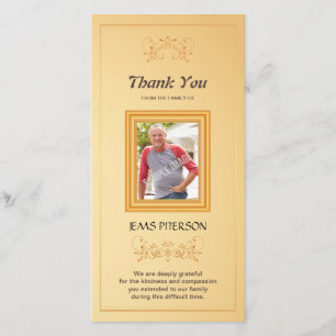 Memorial Thank You Photo Card