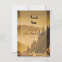 Memorial Thank You Photo Card