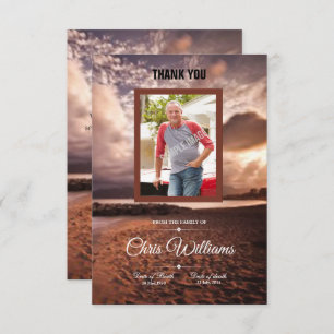 Memorial Thank You Photo Card