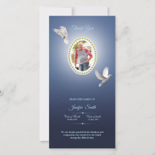 Memorial Thank You Photo Card