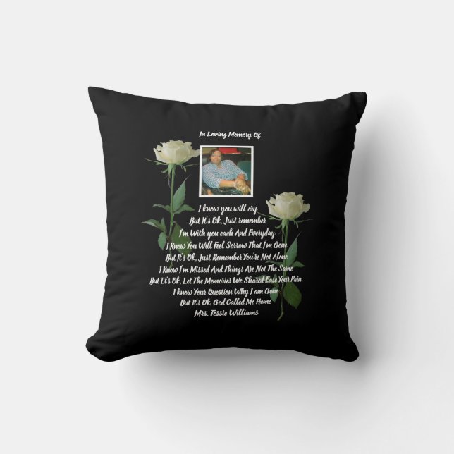Memorial  throw pillow (Front)