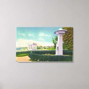 Memorial to the Mayflower Women, Portico View Canvas Print
