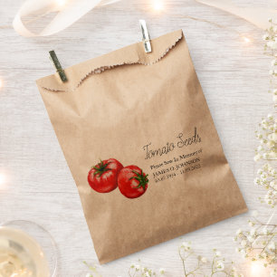 Memorial Tomato Seed Funeral Favor Bag