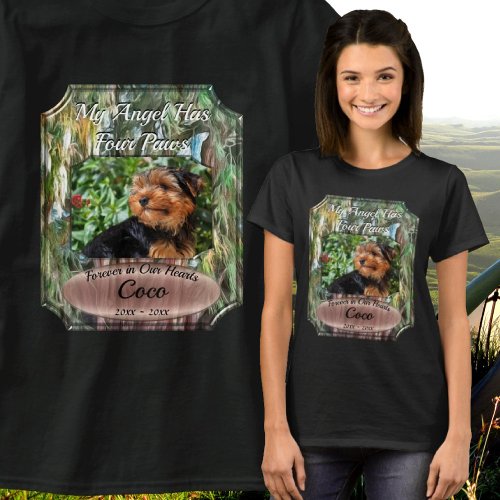 Memorial Tree My Angel has Four Paws OAX1 T_Shirt