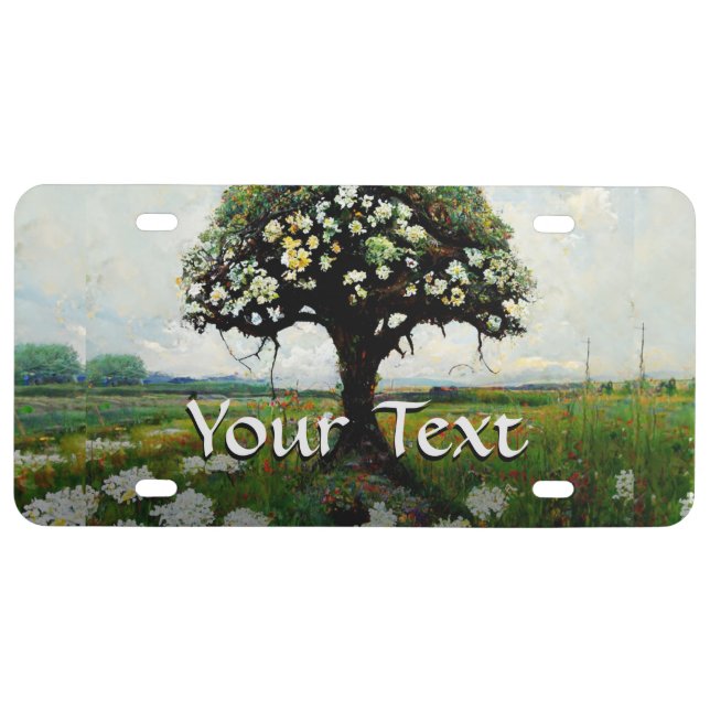 Memorial Tree of Life License Plate (Front)