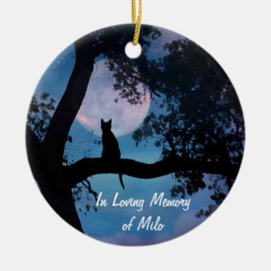 Memorial Tribute for Cat Ceramic Ornament