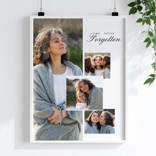 Memorial Tribute Photo Collage Bereavement Gift