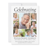 Memorial Tribute Photo Collage Keepsake Thank You Card Memorial Tribute Photo Collage Keepsake Thank You Card