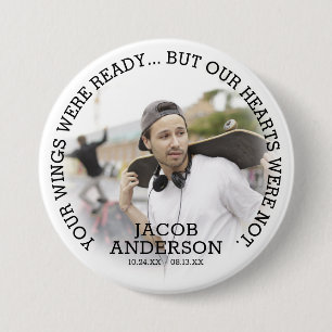 Memorial Tribute Photo & Quote Personalized  Button