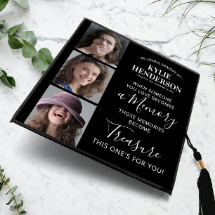 Memorial Tribute with Photos Graduation Cap Topper