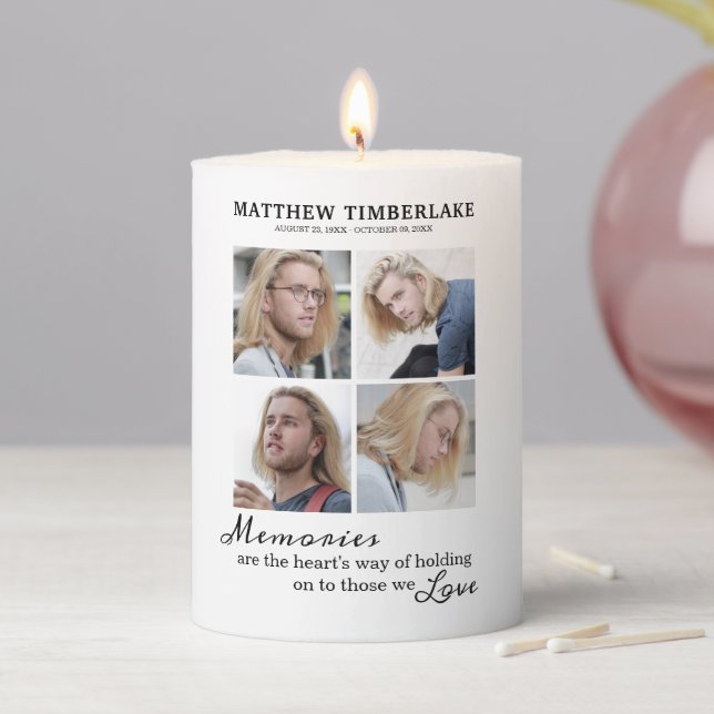 Memorial Vigil Pillar Candle (In Situ)