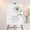 Memorial Watercolor Flower Botanicals Elegant Chic
