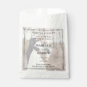 Memorial Wild Bird Seed Favor Design Bag