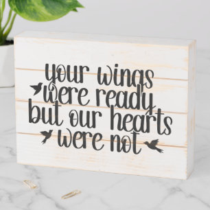 Memorial Wooden Box Sign