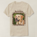 Memorialize Your Dog Custom Photo And Name T-shirt at Zazzle