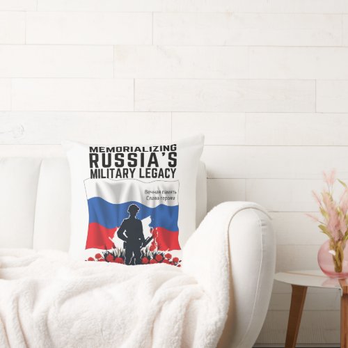 Memorializing Russias Military Legacy Throw Pillow