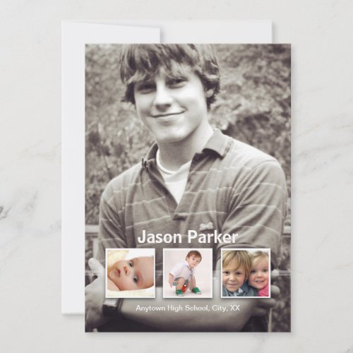 Memories 4 Photo Graduation Announcement