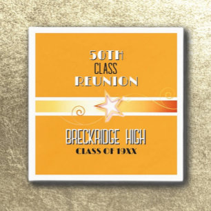 Memories! 50TH class reunion Napkins
