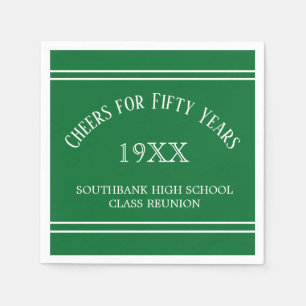 Memories! 50th Class Reunion party  Napkins