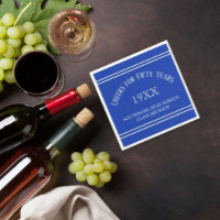 Memories! 50th Class Reunion party  Napkins